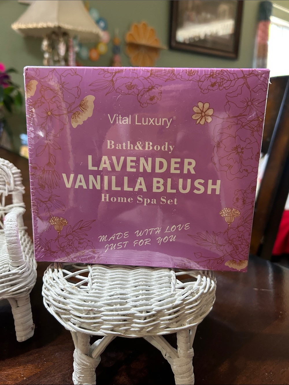 Vital Luxury Bath & Body Lavender Vanilla Blush Home Spa Set New Sealed 4-Pieces